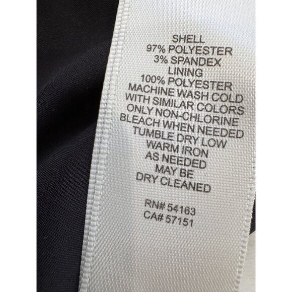 New Eliza J Women's Size 10 Black Sleeveless Sheath Midi Dress with Belt - Picture 14 of 14